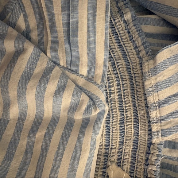 LIKE NEW Ramona Striped Midi Dress Blue and White Large - Picture 9 of 9